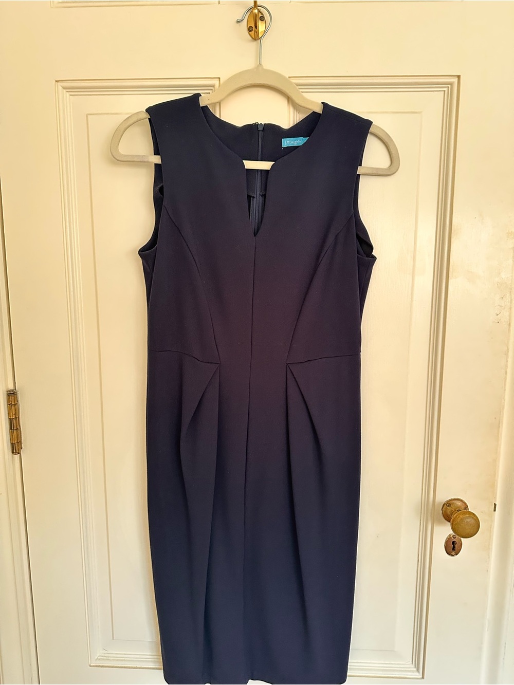 J.McLaughlin Navy Ponte Sheath Dress Size Small